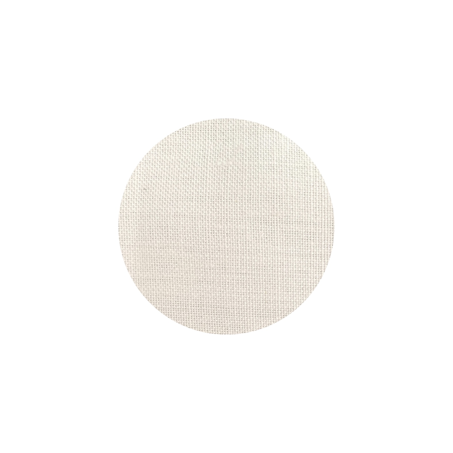 Off-white linen round tablecloth